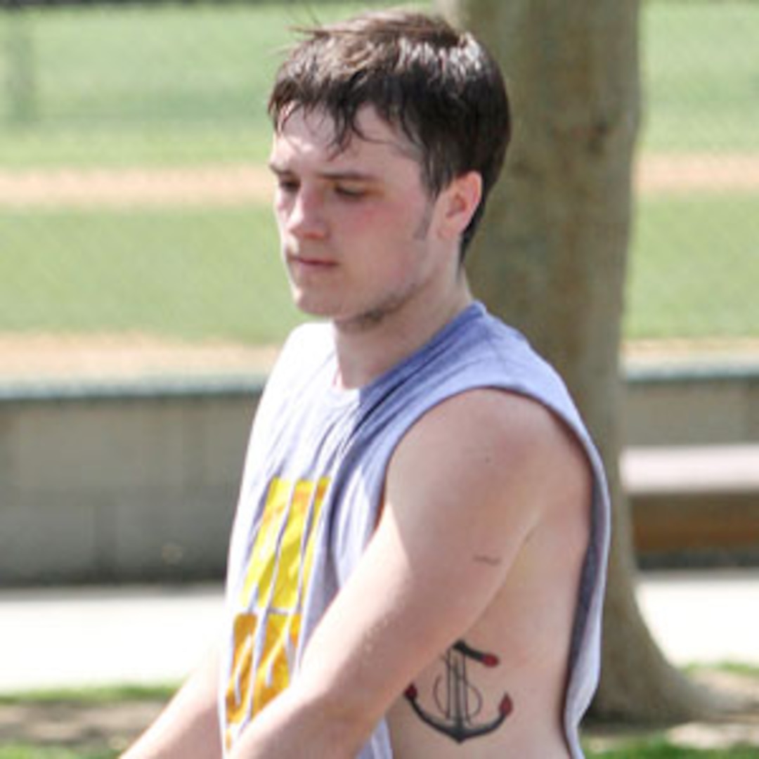 The Hunger Games' Josh Hutcherson Shows Off Massive Anchor Tattoo! E
